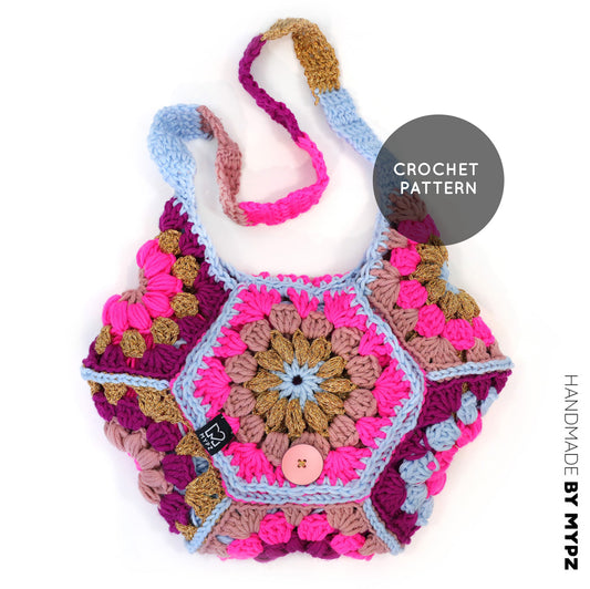 Haakpatroon - MYPZ hexagon tas Everly (ENG-NL-DE)