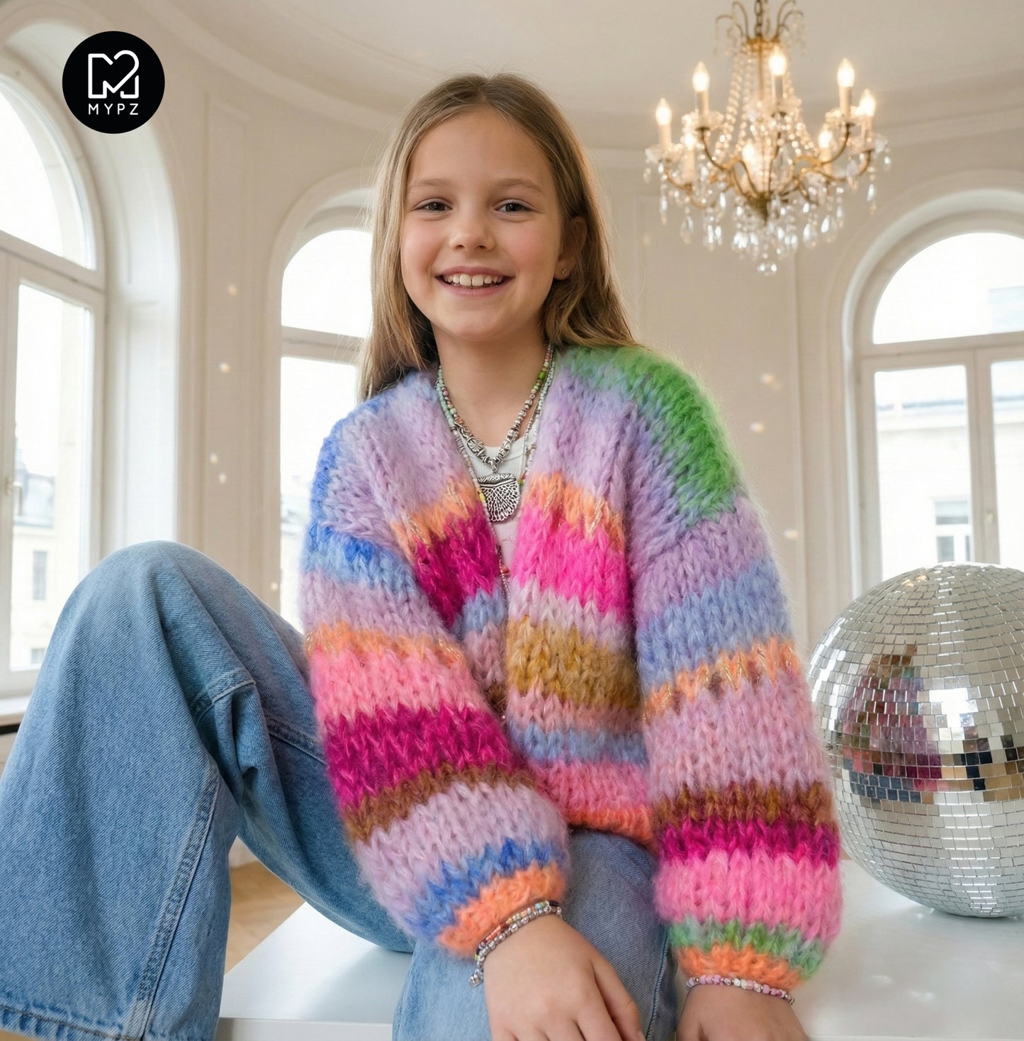 Breipatroon – MYPZ Chunky Mohair vest GIRLZ No12 (ENG-NL-DE)