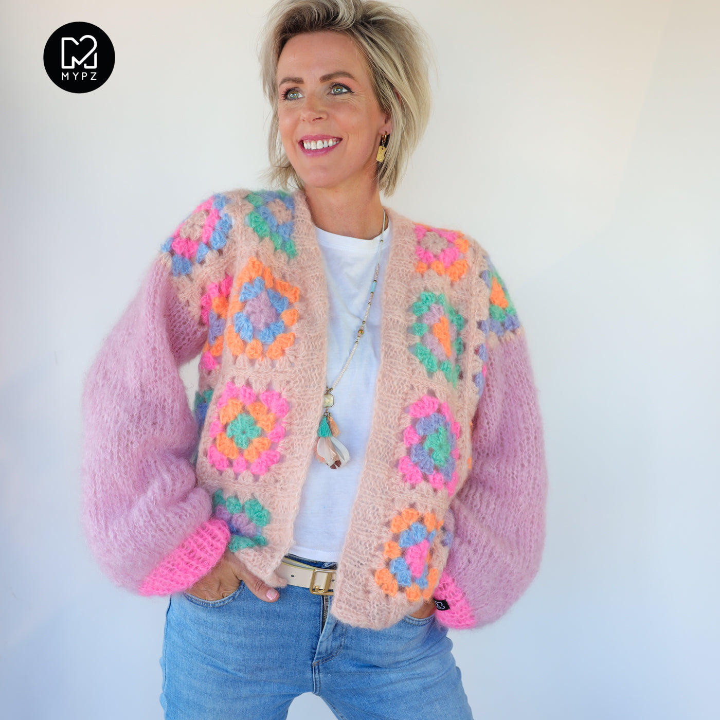 Haakpatroon - MYPZ Dreamy Granny square bomber vest Off White (ENG-NL)