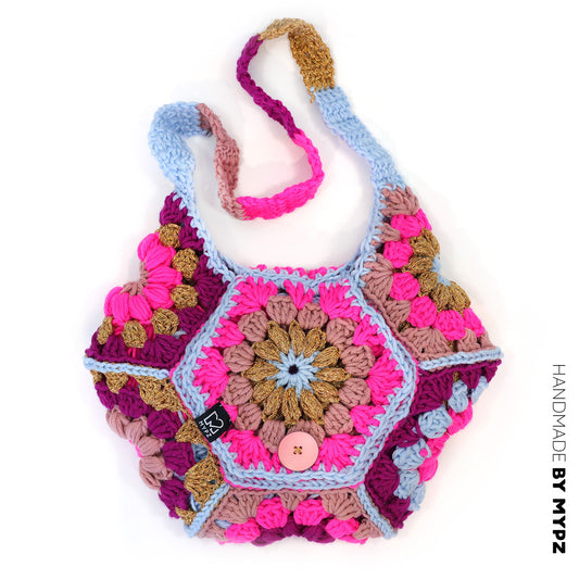 Haakpakket - MYPZ hexagon tas Everly (ENG-NL-DE)