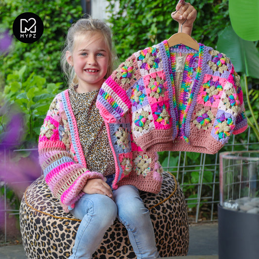 Haakpakket - Flowergranny vestje Maia voor kinderen
