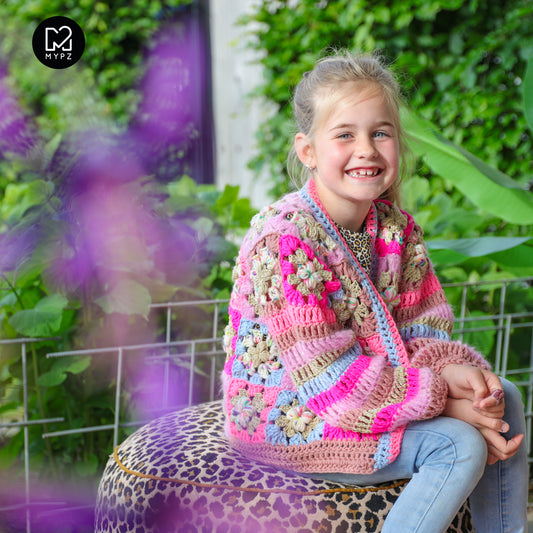Haakpakket - Flowergranny vestje Fusion voor kinderen