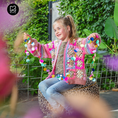 Haakpakket - Flowergranny vestje Fusion voor kinderen