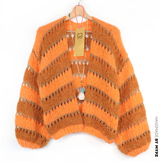 Light Alpaca cardigan Golden Flow