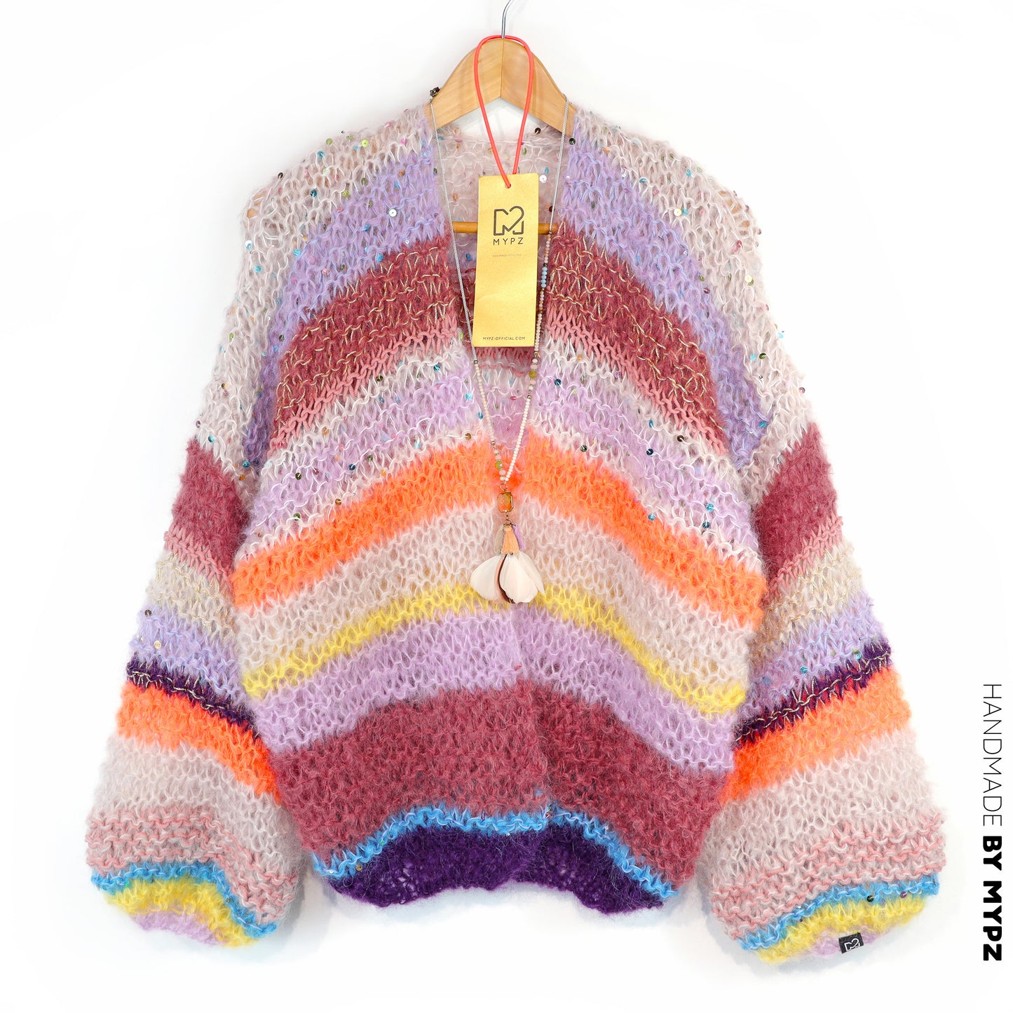Knitting Kit – Light Mohair Cardigan Sasha No.12 (ENG-NL-DE)