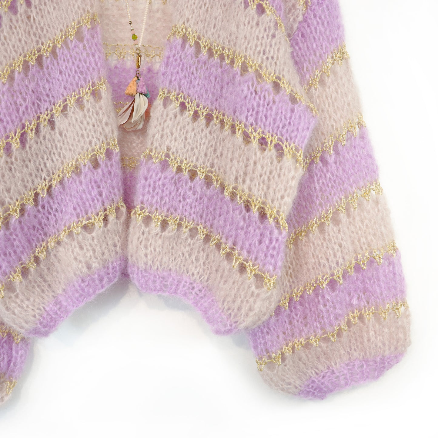 Knitting kit – MYPZ Short Light Mohair Cardigan Macha No10 (ENG-NL-DE-FR-ES)