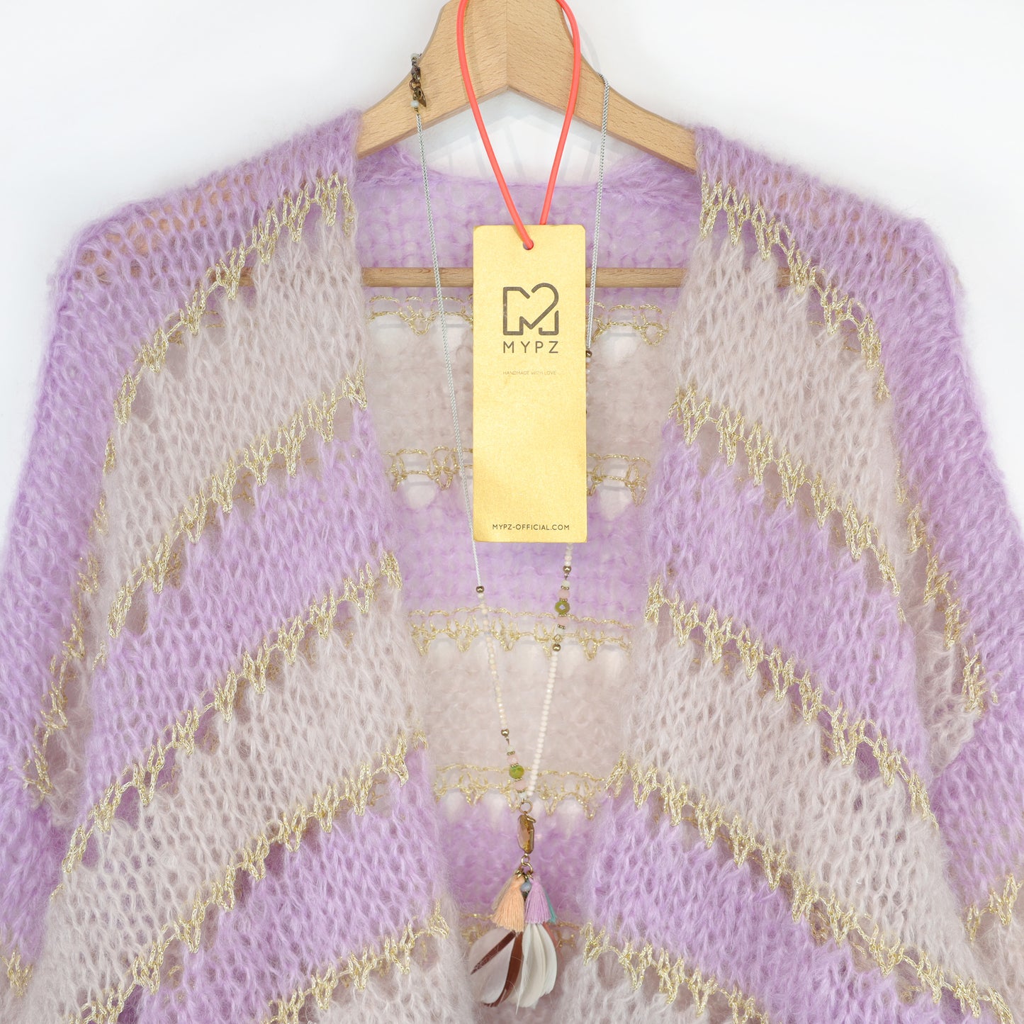 Knitting kit – MYPZ Short Light Mohair Cardigan Macha No10 (ENG-NL-DE-FR-ES)