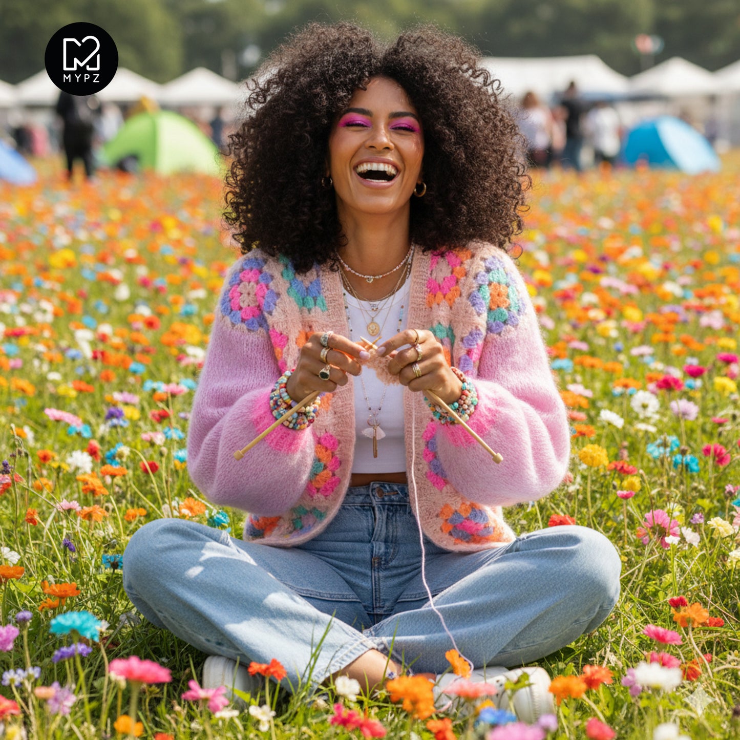 Haakpatroon - MYPZ Granny square vest Marshmallow (ENG-NL)