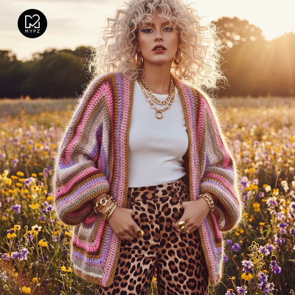 Crochet kit - MYPZ Hexagon Cardigan Moca Dreams (ENG-NL-DE)