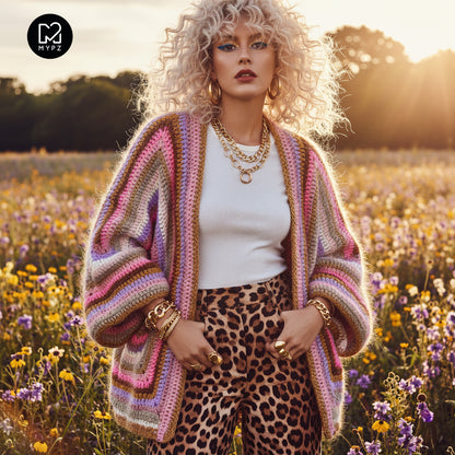 Crochet kit - MYPZ Hexagon Cardigan Moca Dreams (ENG-NL-DE)