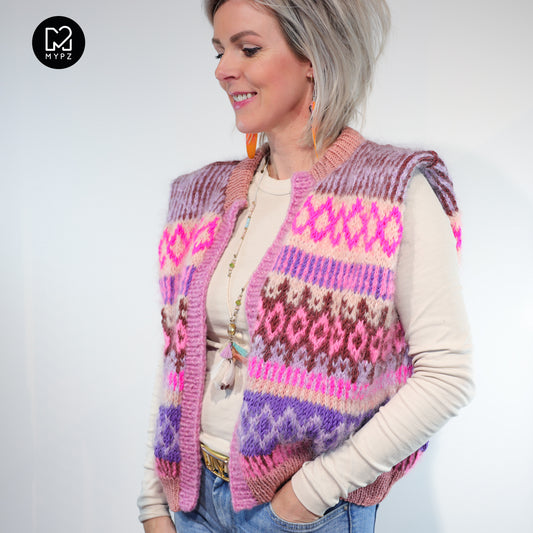 Breipatroon – MYPZ gilet True Love No6 (ENG-NL)