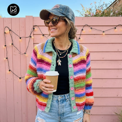 MYPZ top-down bomber cardigan Rebel Glow