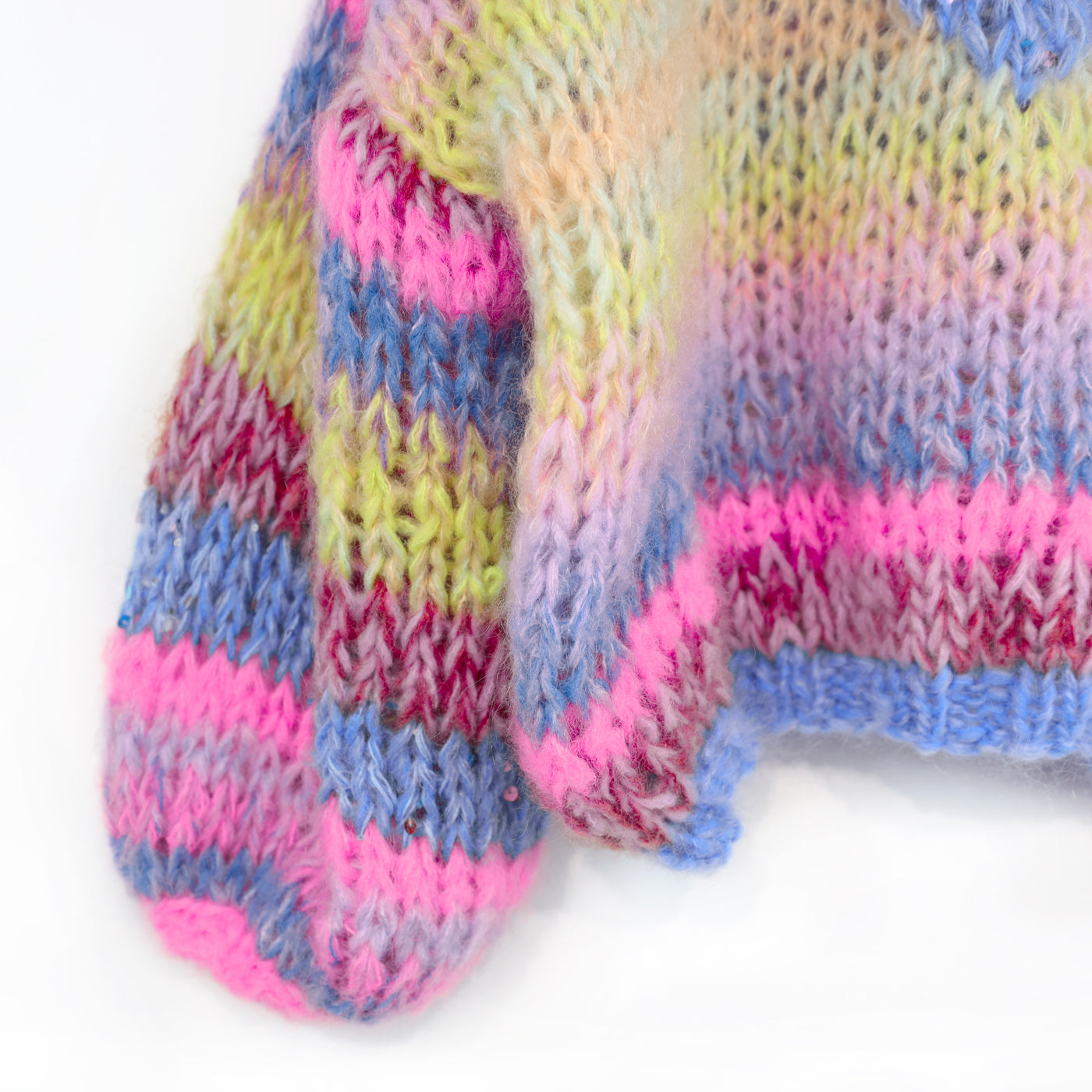 Breipakket – MYPZ korte Chunky Alpaca-Mohair trui Sunset Rave No15 (ENG-NL-DE)