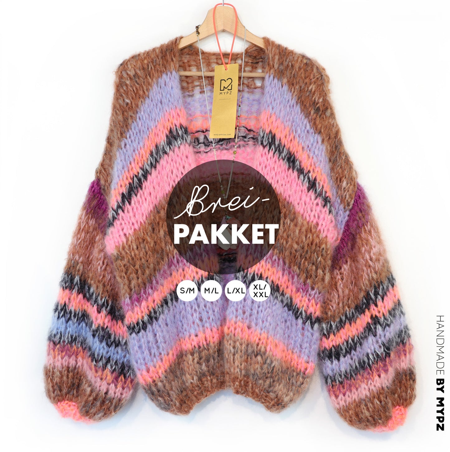 Breipakket – MYPZ Chunky Mohair Vest Tiger No.15 (ENG-NL-DE)