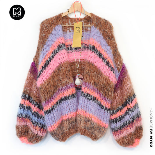 MYPZ Chunky Mohair Cardigan Tiger