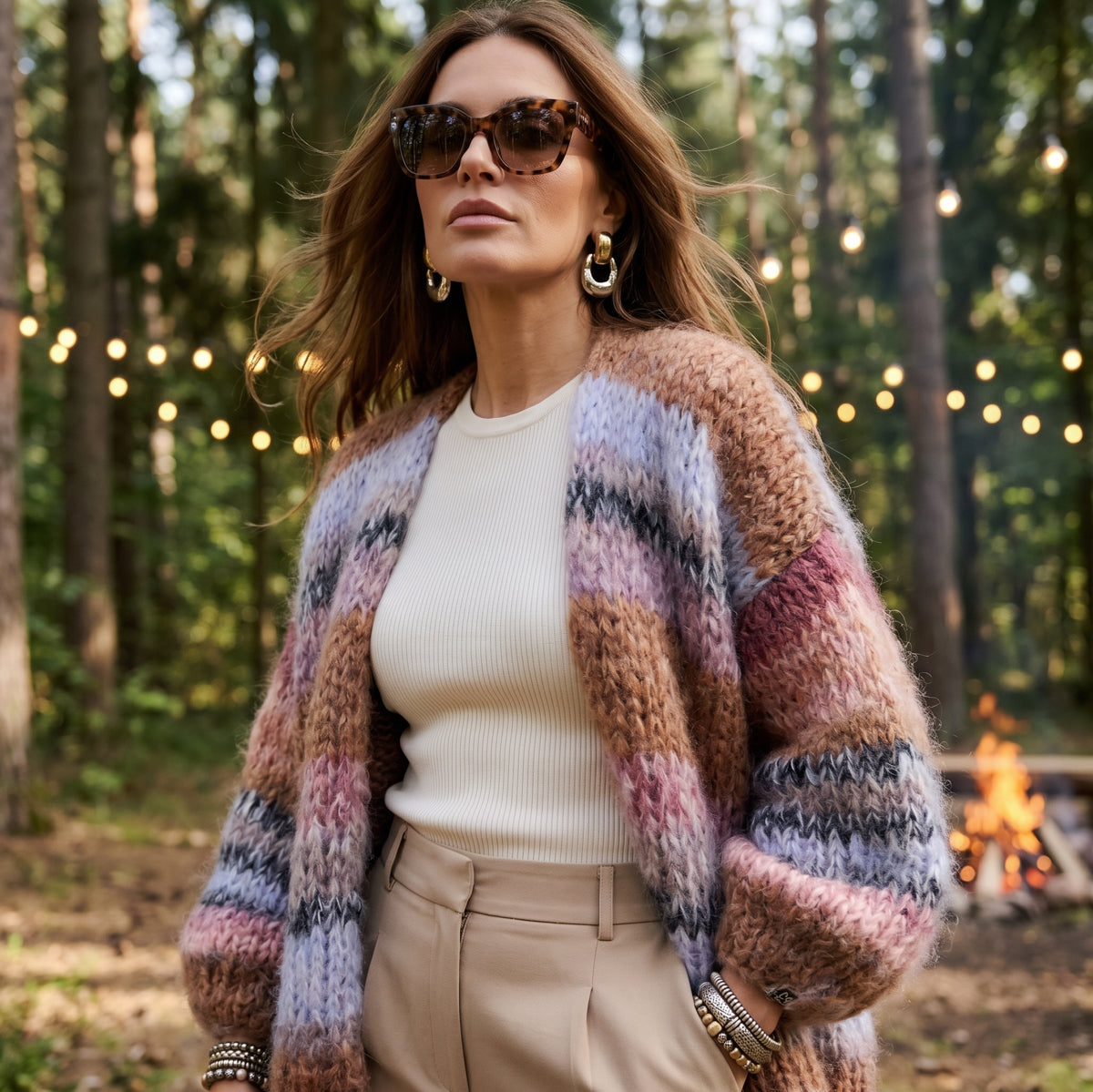 Knit Pattern – MYPZ Chunky Mohair Cardigan Walnut No.15 (ENG-DE-NL-ES-FR-IT-DA-SV-NO)