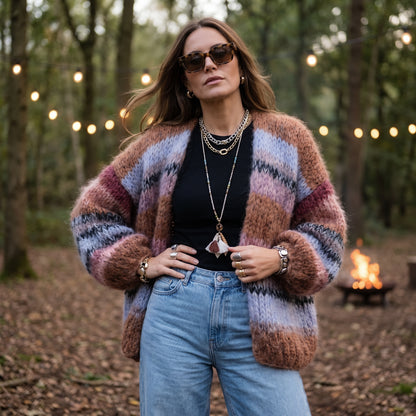 Knit Pattern – MYPZ Chunky Mohair Cardigan Walnut No.15 (ENG-DE-NL-ES-FR-IT-DA-SV-NO)