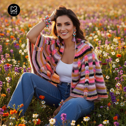 Haakpakket - MYPZ Boho omslagdoek CAL (ENG-NL-DE-FR-ES)