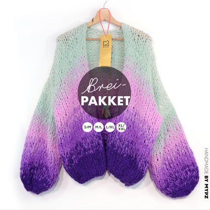 Breipakket – MYPZ Chunky Alpaca Cardigan Desert Bloom No.15 (ENG-NL-DE)