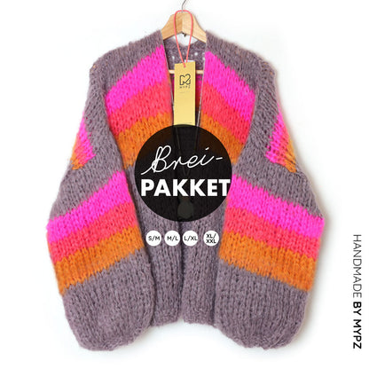 Breipakket – MYPZ Chunky Mohair vest Fluffy Cloud No.15 (ENG-NL-ES)