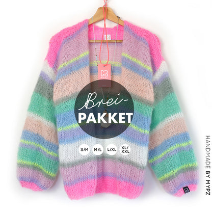 Breipakket – MYPZ Basic Light Mohair vest Helio No10 (ENG-NL)