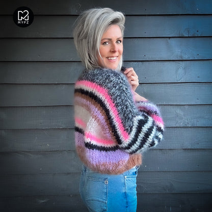Breipakket – Kort Chunky Mohair Vest Alex No.12 (ENG-NL-DE)