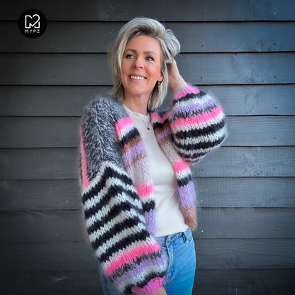 Breipakket – Kort Chunky Mohair Vest Alex No.12 (ENG-NL-DE)
