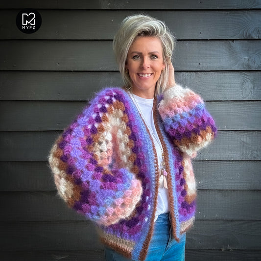 Crochet pattern - MYPZ Hexagon Cardigan Elise (ENG-NL-DE)