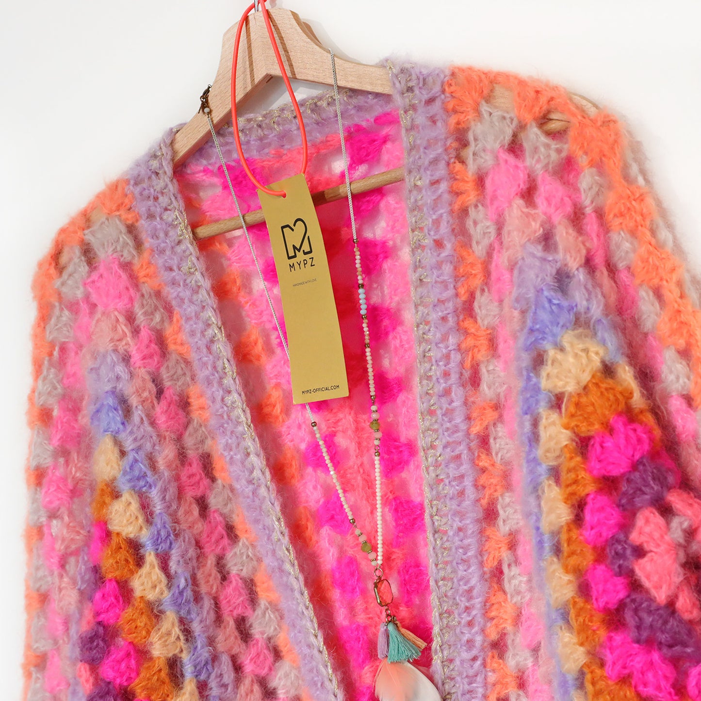 Haakpatroon - MYPZ Hexagon Cardigan Pink Vibes (ENG-NL-DE)