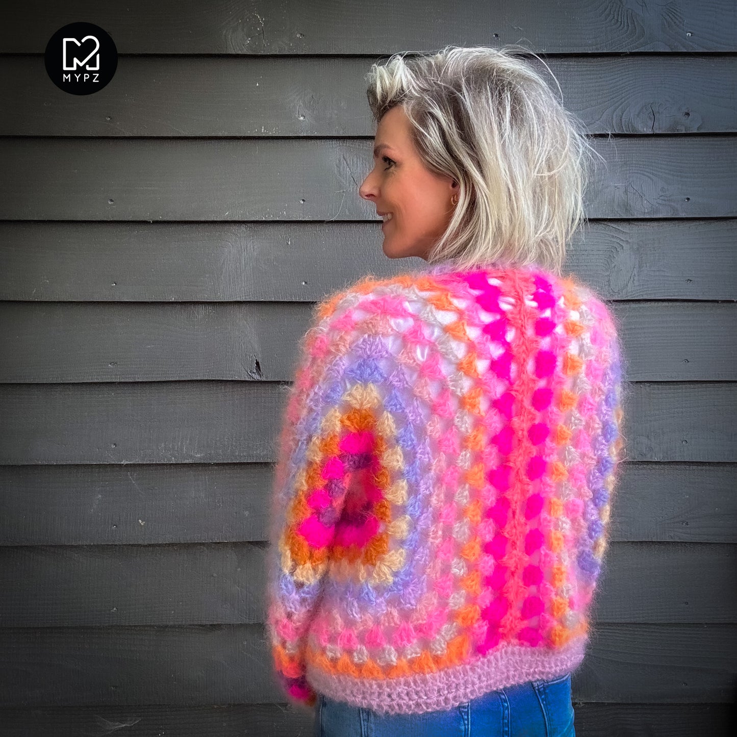 Haakpatroon - MYPZ Hexagon Cardigan Pink Vibes (ENG-NL-DE)