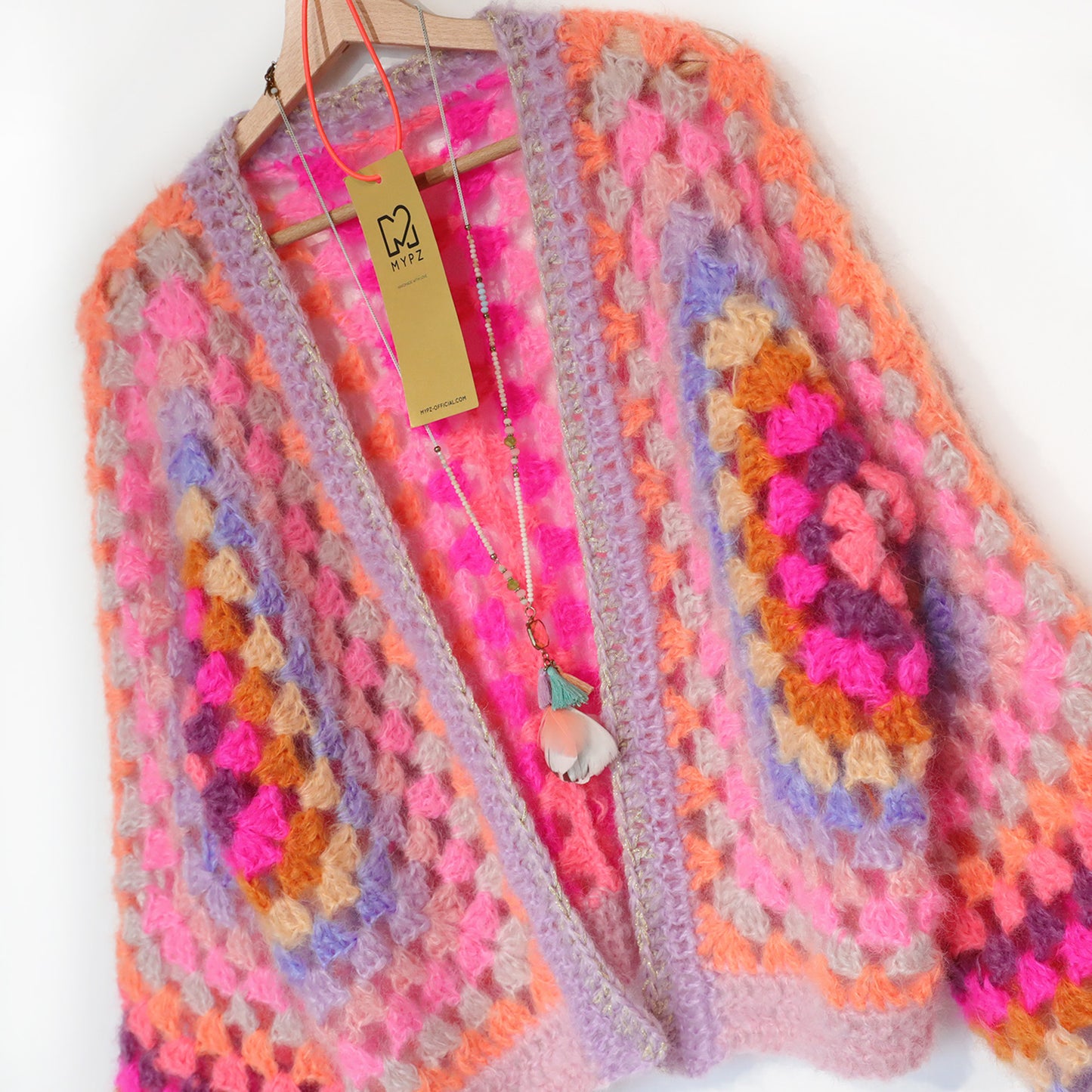 Haakpatroon - MYPZ Hexagon Cardigan Pink Vibes (ENG-NL-DE)
