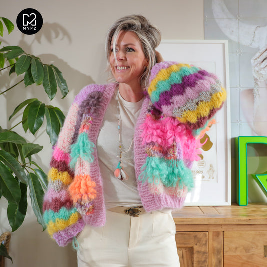 Breipakket - MYPZ kort Chunky mohair vest Rio no10