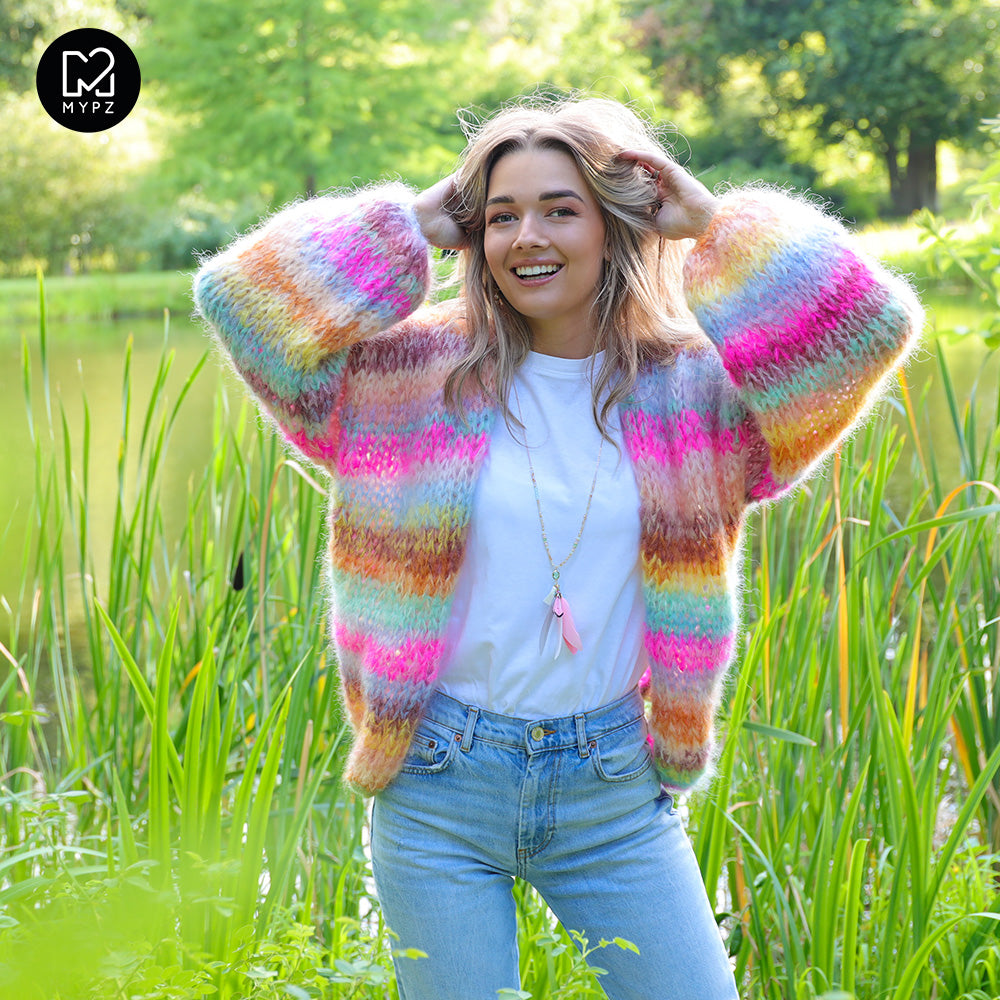 Breipakket – MYPZ Chunky Mohair vest Bright Moments No.15 (ENG-NL-ES)