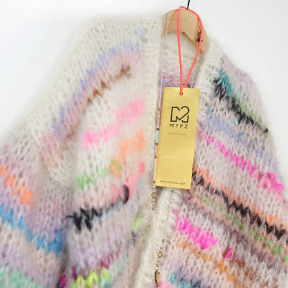 Breipatroon – MYPZ Chunky Mohair Cardigan Scrap Yarn No12 (ENG-NL-DE)