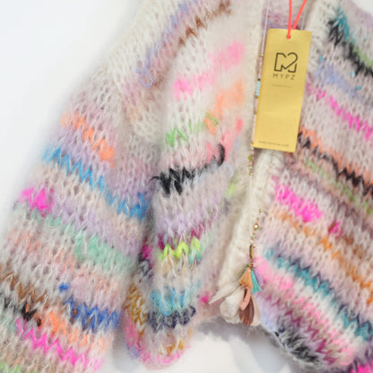 Breipatroon – MYPZ Chunky Mohair Cardigan Scrap Yarn No12 (ENG-NL-DE)