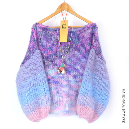 Breipakket – MYPZ Basic Chunky trui Heliotrope No15 (ENG-NL-FR-DE-ES)