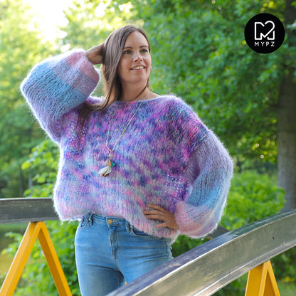 Breipakket – MYPZ Basic Chunky trui Heliotrope No15 (ENG-NL-FR-DE-ES)