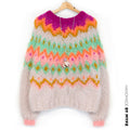 Knit pattern – MYPZ Chunky Topdown Mohair Pullover Snowberry No.12 (ENG-DE-NL-ES-FR-IT-DA-SV-NO)