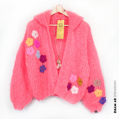 Coral Hoodie cardigan