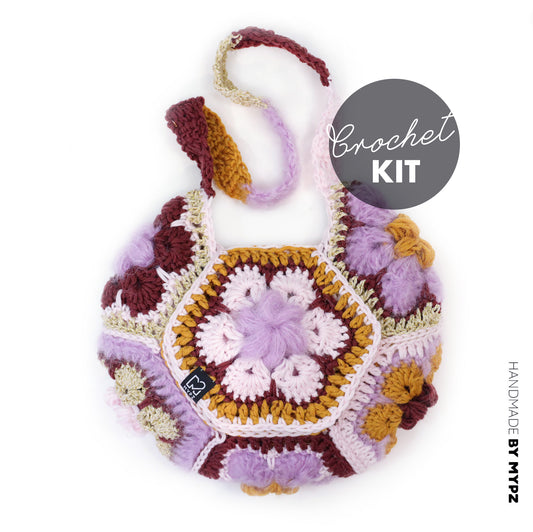 Haakpakket - MYPZ hexagon tas Champagne (ENG-NL-DE)