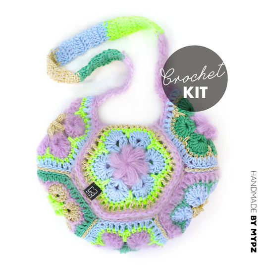 Haakpakket - MYPZ hexagon tas Cocktail (ENG-NL-DE)