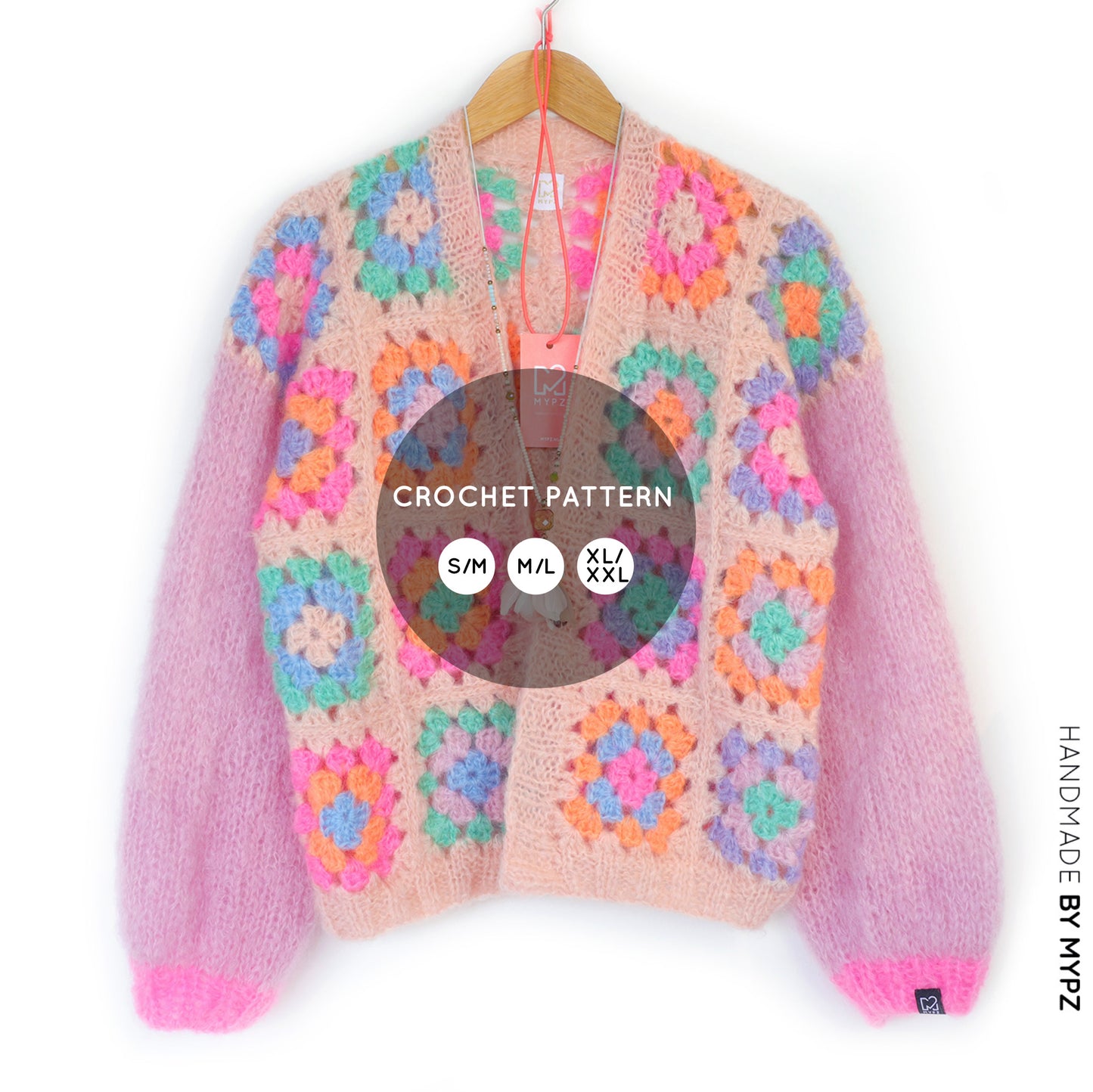 Haakpatroon - MYPZ Dreamy Granny square bomber vest Off White (ENG-NL)