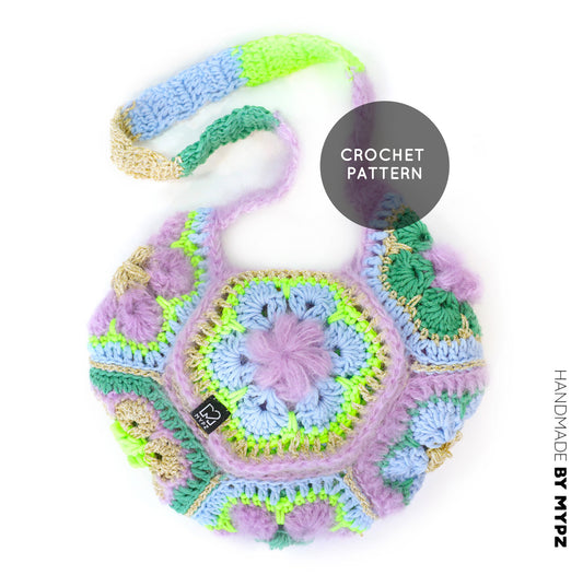 Haakpatroon - MYPZ hexagon tas Cocktail (ENG-NL-DE)