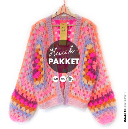 Haakpakket - MYPZ Hexagon Vest Pink Vibes (ENG-NL-DE)