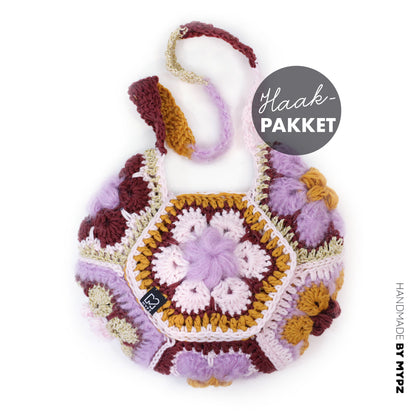Haakpakket - MYPZ hexagon tas Champagne (ENG-NL-DE)