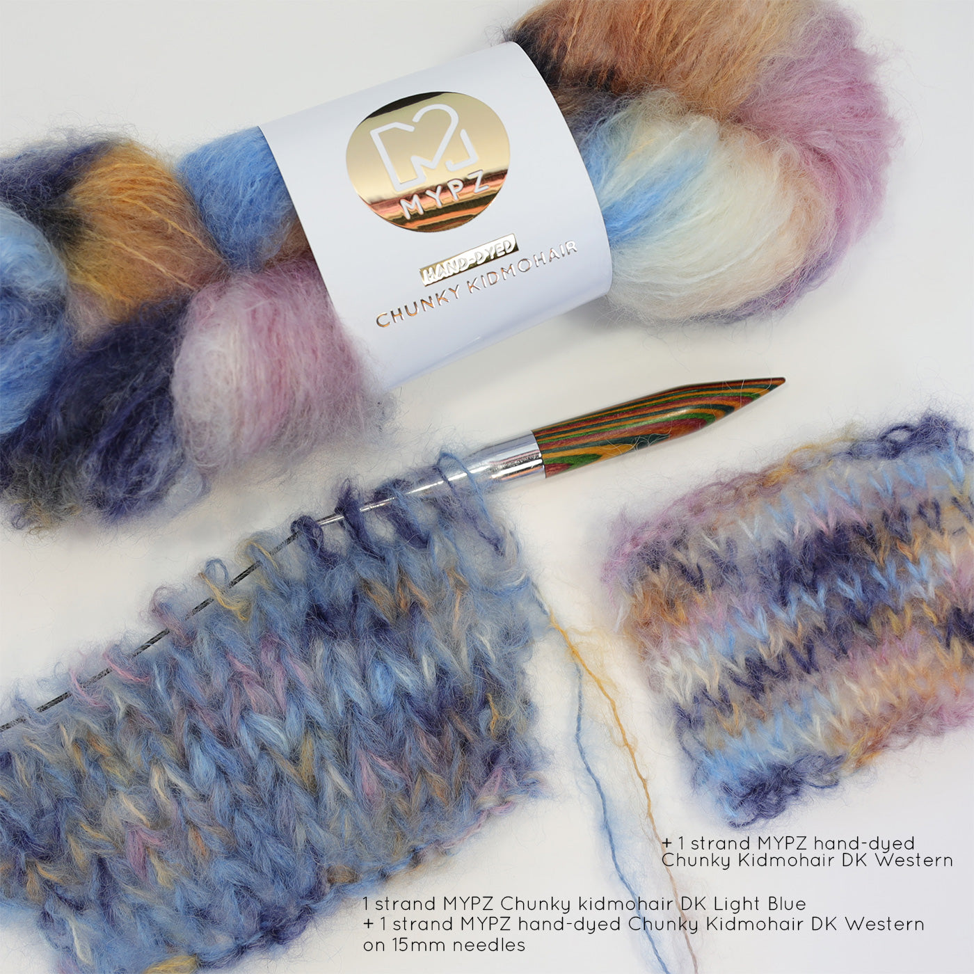 MYPZ Chunky kidmohair DK – hand-dyed Western