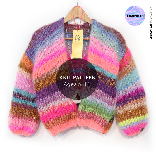 Breipatroon – MYPZ Chunky Mohair Cardigan Unicorn Glow No12 (ENG-NL-DE)