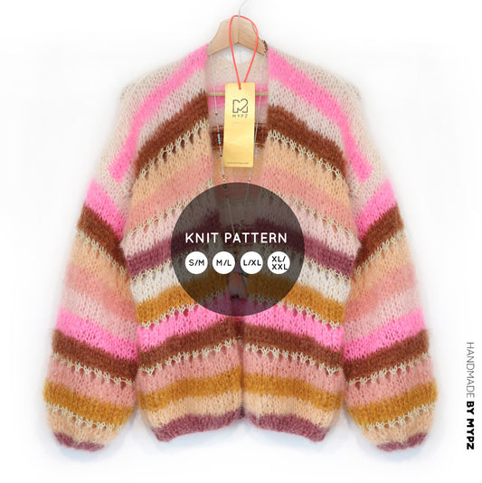 Breipatroon – MYPZ Light Mohair vest Caramel No10 (ENG-NL-DE)