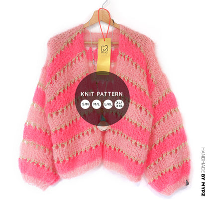 Breipatroon – MYPZ kort Light Mohair vest Summerflow No10 (ENG-NL-DE)