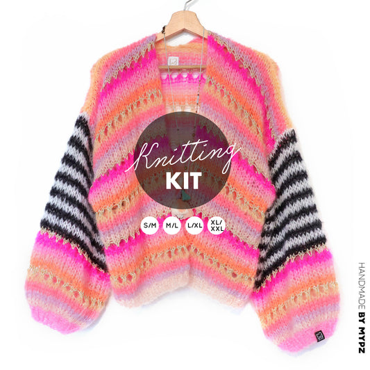 Breipakket – MYPZ Light Mohair Cardigan Pink Magic No10 (ENG-NL-DE)